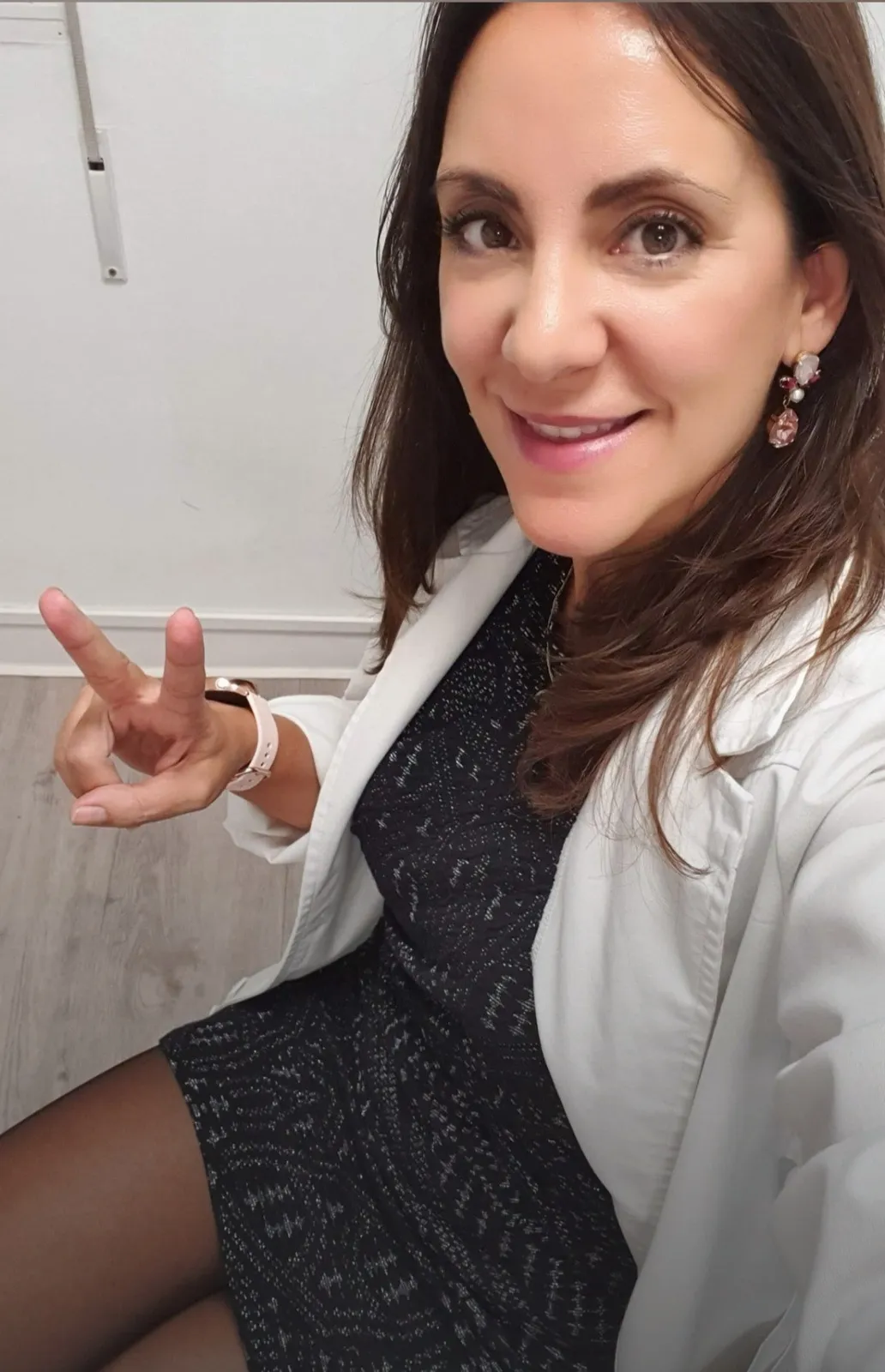 The doctor in her consulting room